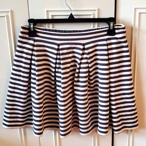 Striped skater skirt
